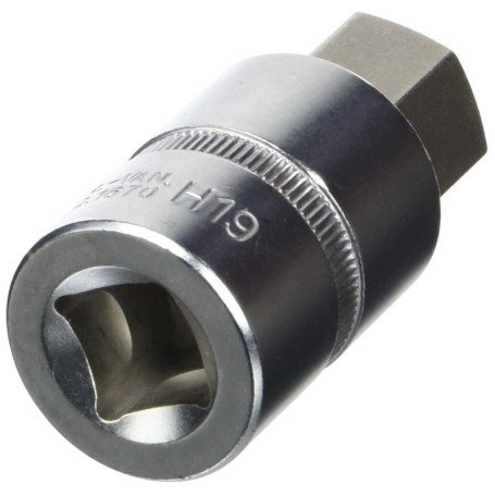 Douille Tournevis 6 Pans KS Tools 1/2'' - Version Courte - Chrome Satiné