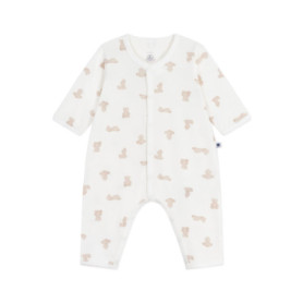 Pyjama Bébé Sans Pieds Petit Bateau en Coton Imprimé Ours