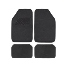 Lot de 4 Tapis de Voiture Universels en Moquette Antidérapants