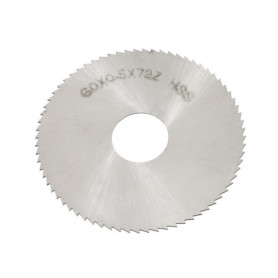 Lame de Scie Circulaire HSS 60 mm à 72 Dents pour Métal et Bois