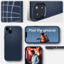 Coque Spigen Liquid Air pour iPhone 14 - Bleu Marin Antidérapant