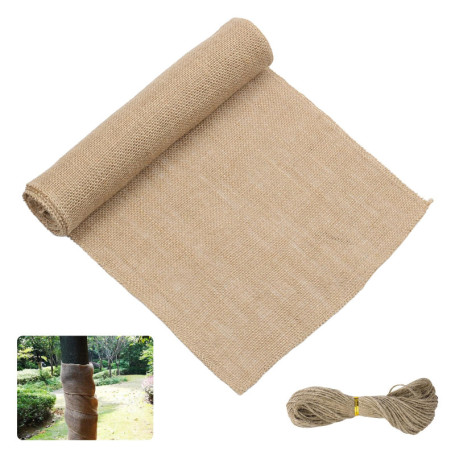Bande de Protection Hivernale pour Arbres en Jute - 6 m x 40 cm
