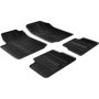 Tapis de sol en caoutchouc Gledring pour Citroen C3 2002-2010, Noir, 4 pièces