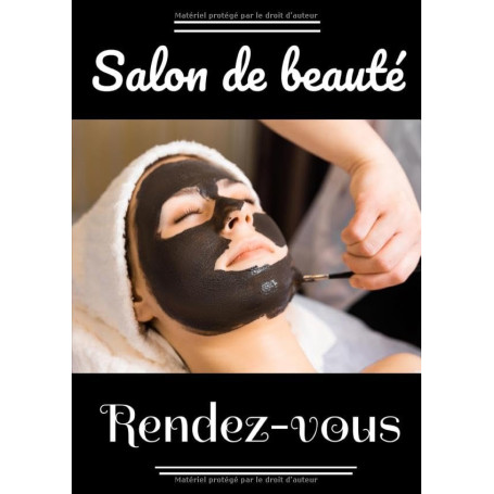 Agenda Pratique de Rendez-vous pour Esthéticiennes - Salon de Beauté A4