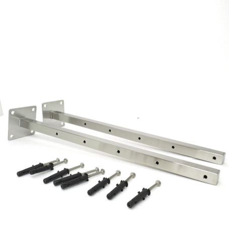 Bras d'Étendoir Mural en Acier Inoxydable - Support Séchoir Résistant