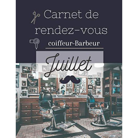 Carnet de Rendez-vous Coiffeur et Barbeur - Planificateur Professionnel