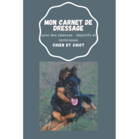 Carnet de Dressage pour Chiens et Chiots - Suivi d'Apprentissage et Éducation