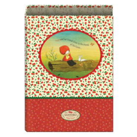 Classeur 4 Anneaux Santoro Poppi Loves - Rouge 40 mm