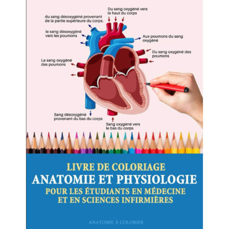 Livre de coloriage Anatomie et Physiologie pour étudiants en médecine