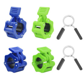 Kit de 4 Pinces d'Haltères avec 2 Pinces à Ressort - Geluode