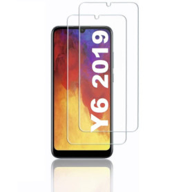 Cracksin Lot de 2 Films de Protection en Verre Trempé pour Huawei Y6 (2019)