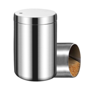 Distributeur de Cure-Dents en Acier Inoxydable - Pratique et Hygiénique