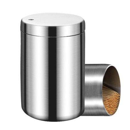 Distributeur de Cure-Dents en Acier Inoxydable - Pratique et Hygiénique