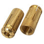 Pack de 6 Ancrages en Laiton M16 x 45 mm pour Bricolage et Construction
