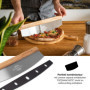 Planche à Pizza en Bois d'Hévéa - 30,5 cm - Accessoire de Cuisine Pratique
