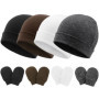 DRESHOW Ensemble Bonnets et Moufles Bébé 0-6 Mois - Doux et Tricoté