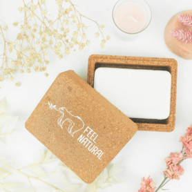Boîte à Savon en Liège Naturel Feel Natural - Rangement Élégant pour Maison et Voyage