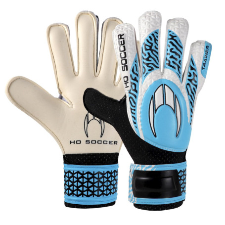 Gants de Gardien HO Soccer Trainer Arena Bleu/Noir Taille 4 pour Enfant