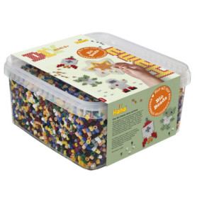 Boîte de 15 000 Perles Bio Multicolores Hama avec Étoile