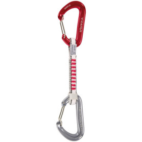 Mousqueton Nano 22 Express KS 12 cm - Rouge Titane pour Escalade