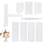 Grattoir à Gâteau Réglable 9 Pièces - Outils de Décoration Pâtisserie