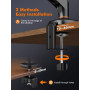 Ibergrif Bras Écran PC pour Moniteur 13-32 Pouces, Support Écran Ergonomique à Ressort à Gaz, Réglable en Hauteur, Inclinable, P