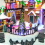 Village de Noël animé Avilia avec LED et musique – Décoration moderne et unique
