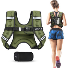 Gilet Lesté Ajustable BAGAIL pour Musculation et Yoga