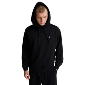 Sweat à Capuche Noir en Coton Organique - United Colors of Benetton