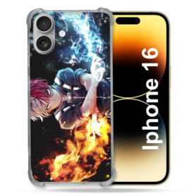 Coque Renforcée Cokitec pour iPhone 16 - My Hero Academia Shoto