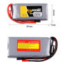Yangers Lot de 2 Batteries Lipo 6,6V 2200mAh pour Émetteurs Futaba