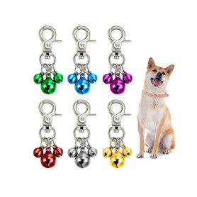 Pack de 6 Cloches Sonores pour Animaux - Accessoires de Sécurité et de Style pour Colliers