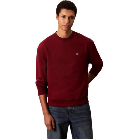 Sweatshirt Calvin Klein Monogram Renaissance Red pour Homme