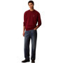 Pull-over Calvin Klein Monogram en Rouge Renaissance pour Homme