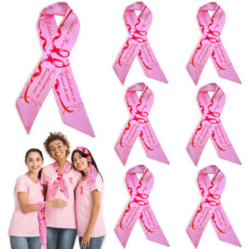 Foulard Octobre Rose YBwanli - Ensemble de 7 Bandanas Élégants