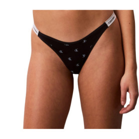 String Thong Femme Dipped Calvin Klein - Bleu Shoreline/Blue Descent