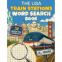 Livre de Mots Croisés sur les Gares de Train aux USA - 34 Puzzles Amusants