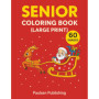 Livre de Coloriage de Noël en Gros Caractères pour Seniors