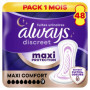 Always Discreet Maxi Pads - Serviettes d'incontinence ultra-absorbantes pour adultes