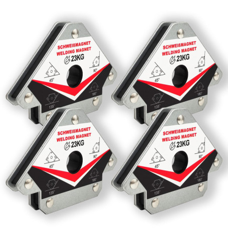 Kit de 4 Aimants de Soudage BYHH - Précision à 45°, 90° et 135°