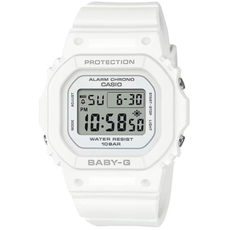 Montre Casio BGD-565U-7ER Blanc avec Alarme et Chronographe