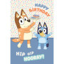 Carte d'Anniversaire Bluey - Joyeux Anniversaire avec Espace Personnel