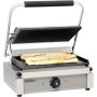 Grill Panini Casselin en Acier Inoxydable avec Plaques Rainurées