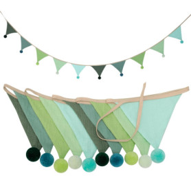 Guirlande de Fanions en Tissu Cozary pour Décoration de Chambre d'Enfant