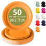 Ensemble d'Assiettes Jetables Orange pour Événements - 50 Pièces Nkaiso