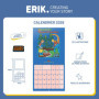 Calendrier Mural 2026 Steven Rhodes - Organisation Originale et Décorative