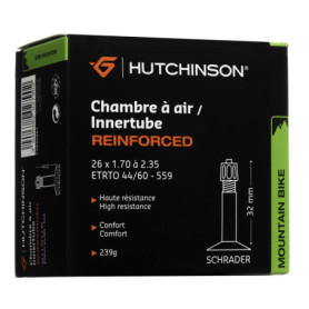 Chambre à Air VTT Hutchinson Renforcée 26" - Anti-Crevaison et Valve Schräder