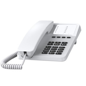 Téléphone Fixe Gigaset Desk 400 Blanc - Design Élégant et Pratique