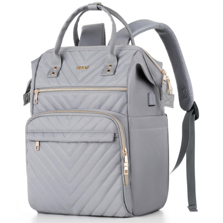 Sac a Dos Femme,Sac à Dos Ordinateur Portable Antivol,Sacoche PC Portable Cartable Femme Travail Enseignante,Sac à Dos Scolaire 