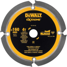 Lame de Scie PCD 4T DeWalt DT1470-QZ - 160mm pour Découpes Précises